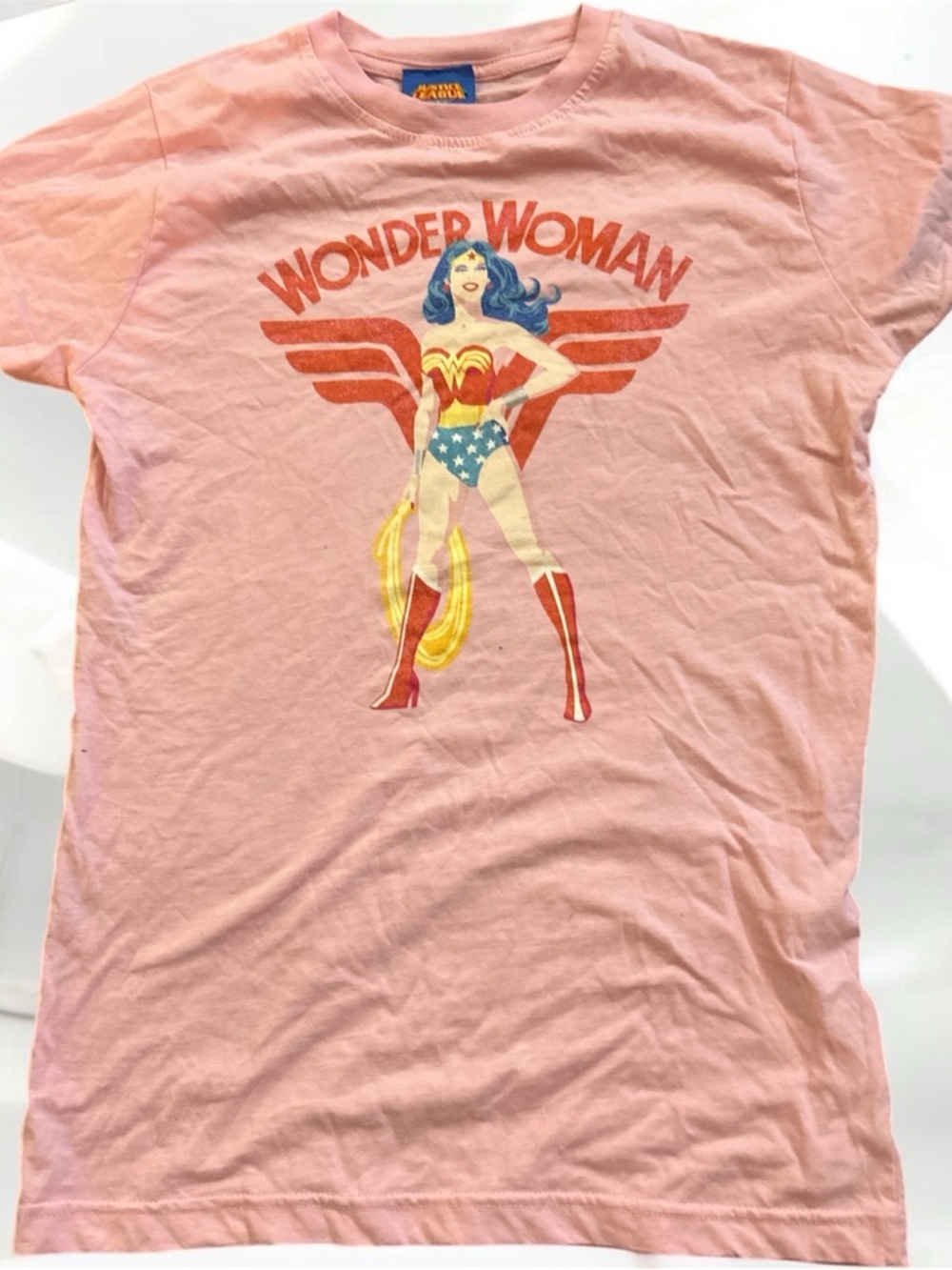Wonder Woman Pink Graphic Tee by DC - Vintage-Inspired Short Sleeve Top